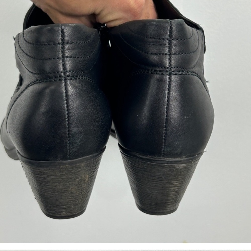Remonte Dorndorf AnneMarie Women Shoes Black Sz 8 Leather Slip On Ankle Boots☀️ - Picture 14 of 15